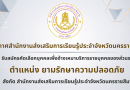 ประกาศสำนักงานส่งเสริมการเรียนรู้ประจำจังหวัดนครราชสีมา