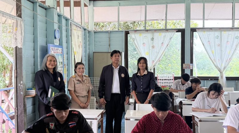 สกร.ประจำจังหวัดนครราชสีมา ลงพื้นที่นิเทศ ติดตามการจัดสอบวัดผลสัมฤทธิ์ปลายภาคเรียนที่ 1 ปีการศึกษา 2569 ครอบคลุม 4 กลุ่มโซน
